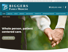 Tablet Screenshot of biggersfamilymedicine.com